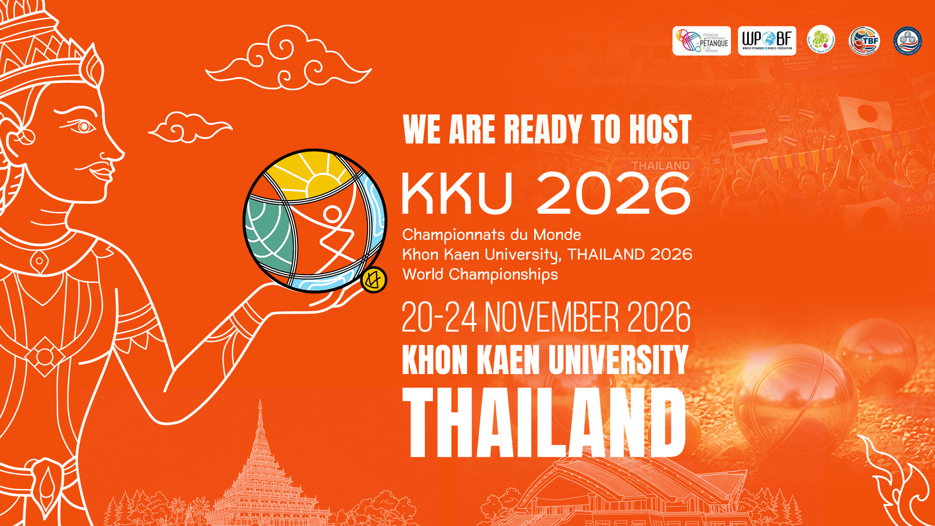 KKU 2026 Championnats du Monde, Khon Kaen University, Thailand — 20-24 November 2026